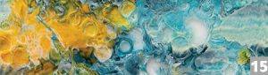 yellow and teal texture
